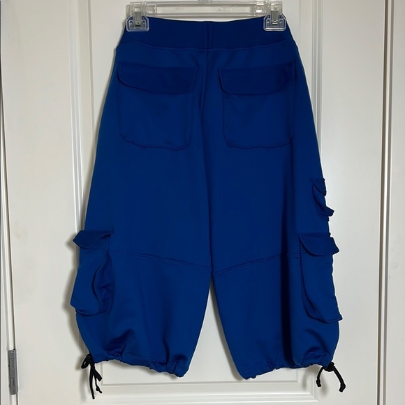 Nike Culotte Wide Leg Long Cargo Shorts Blue XS - Picture 5 of 8
